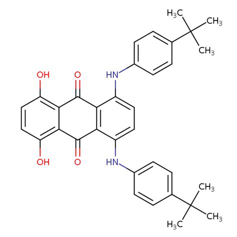 9 10 Anthracenedione 1 4 Bis 4 1 1 Dimethylethyl Phenyl Amino 5 8