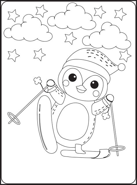 Winter Coloring Pages Animals