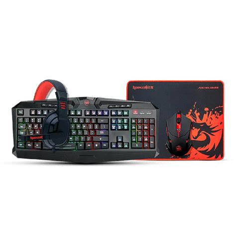 Combo En Teclado Diadema Mouse Rgb Pad S Redragon