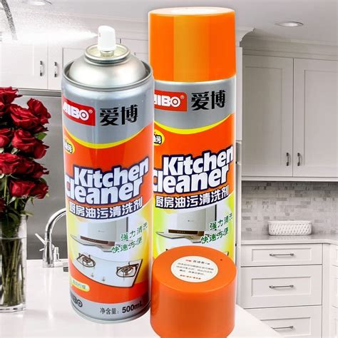 Hsk Oil Stain Removing Hood Oven Grease Bubble Liquid Kitchen Foam All