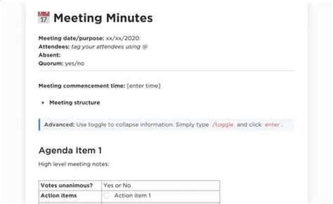 Partnership Meeting Minutes Template By Clickup™ Template By Clickup™