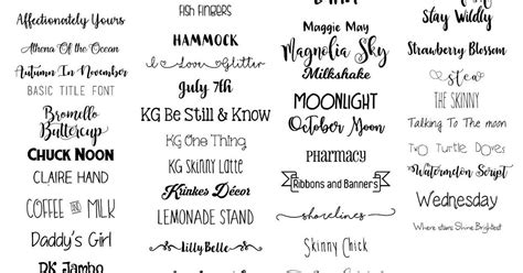 My Favorite Fonts Free Fonts For Cricut Hand Lettering Tutorial 65772