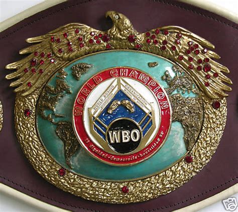 First Ever WBO Championship Boxing Belt | #43330719