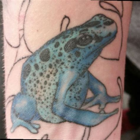 Tattoo Uploaded By Brandon Gubish • Blue Poison Dart Frog Tattoo