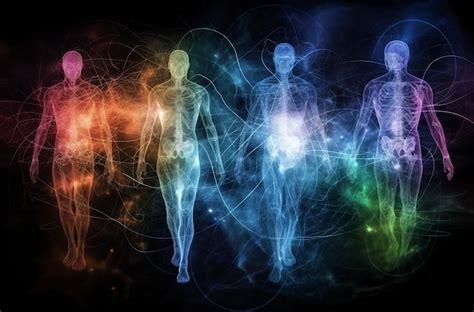 Human Energy Field Illustration Premium Ai Generated Image