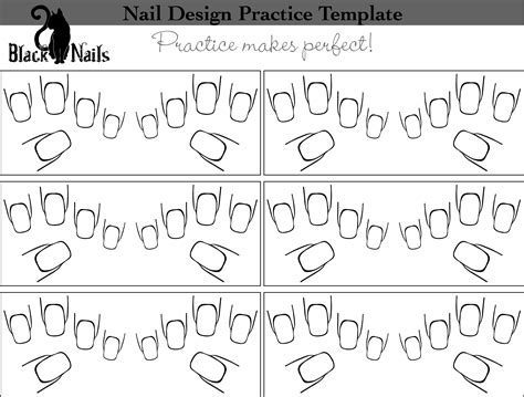 Printable Nail Practice Sheet