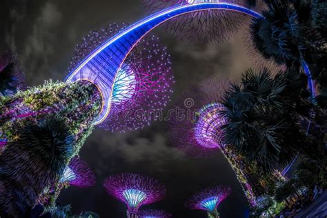 Gardens by the Bay Supertrees Editorial Image - Image of garden ...