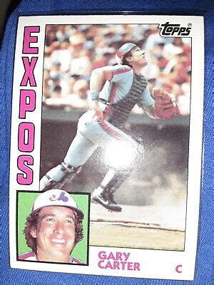 Gary Carter 1984 Topps 450 Montreal Expos HOF FREE SHIPPING MVP MLB