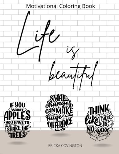 Life Is Beautiful Motivational Coloring Book Mollie Bells Coloring By