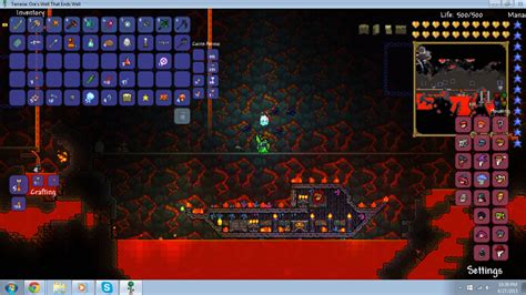 The House I Built For The Guide In The Underworld Terraria