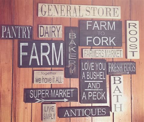 Farmhouse rustic wood signs Rustic Farmhouse, Farmhouse Style, Attic ...