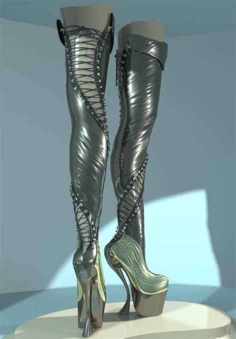 3d Sexy Boots Model