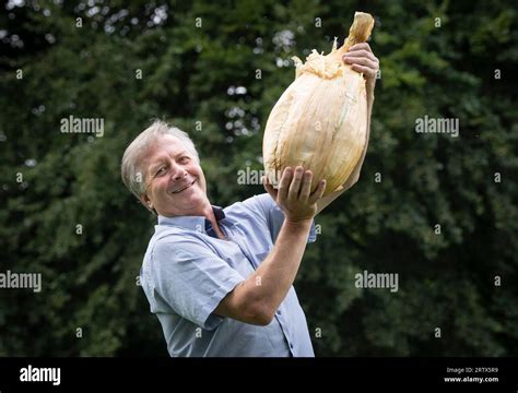 Gareth Griffin With His World Record Breaking Giant Onion That Weighs 8