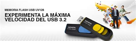 Adata Gb Memoria Flash Usb Deslizable Color Negro Con Azul