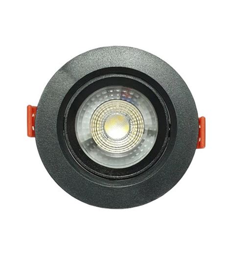 Ack AD01 00511 5W Cob Led Spot Armatür Siyah Kasa 4000K