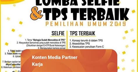 Lomba Selfie Tps Terbaik Total Hadiah Juta Di Kota Samarinda