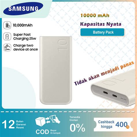 Jual Samsung Mah Kapasitas Nyata Powerbank W Fast Charge Type C