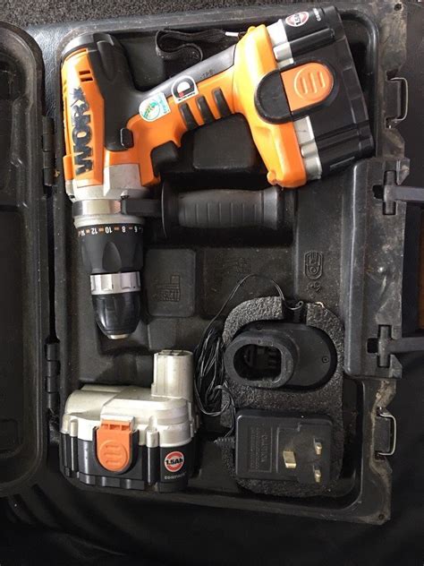 Worx 3762 24v Cordless Hammer Drill Cw 2 Batteriescharger And Case In Par Cornwall Gumtree