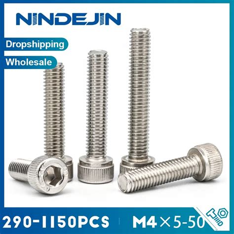 Nindejin Pcs M Allen Bolt Stainless Steel Hexagon Hex Socket