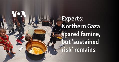 Experts: Northern Gaza spared famine, but 'sustained risk' remains