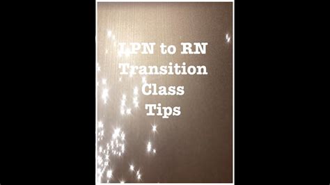 Lpn To Rn Transition Class Youtube