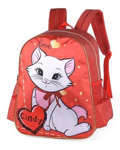 Morral Escolar Luxcel Mochila Gatinha Cindy Color Rojo MercadoLibre