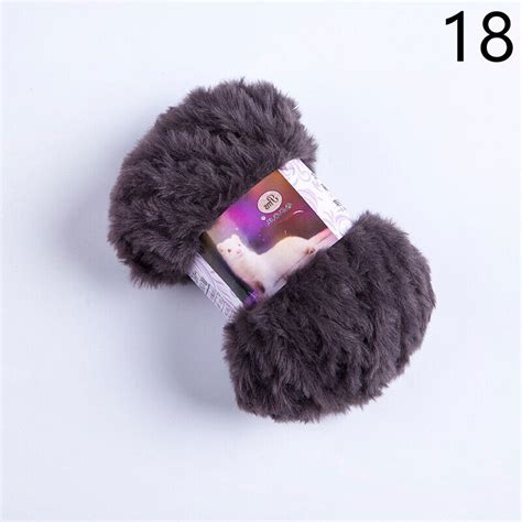 50g Faux Fur Mink Wool Yarns 1ply Hand Knitting Anti Pilling Fleece