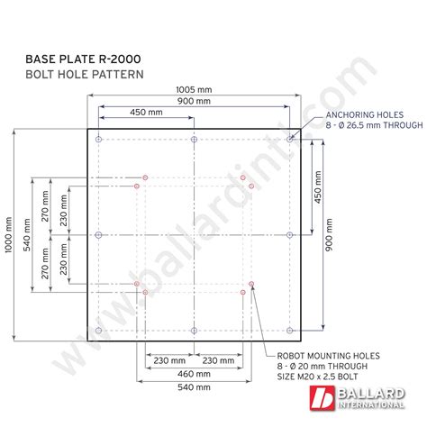 Fanuc Robot Base Plate Floor Mount Ballard International