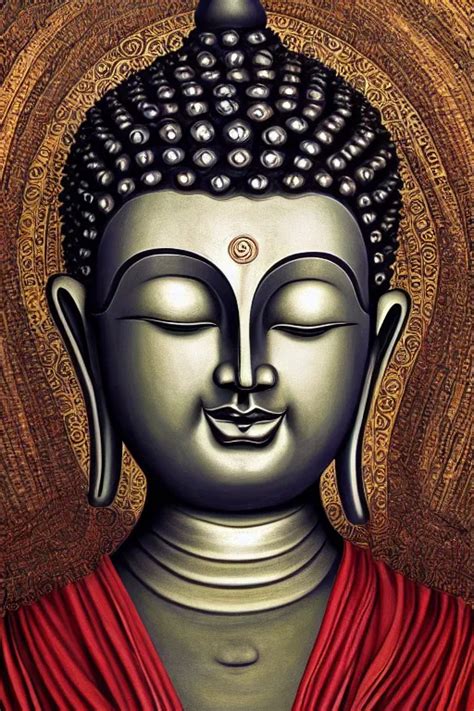 The Buddha Oil On Canvas Intricate Portrait K Stable Diffusion