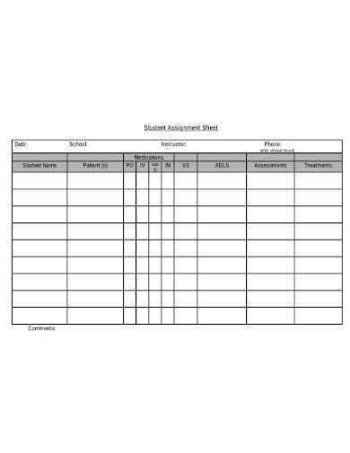 Free Printable Nursing Study Template Printable Templates