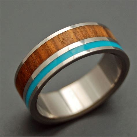 Wooded Cove Wooden Wedding Rings by MinterandRichterDes on Etsy