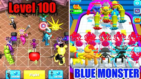 Merge Monster Rainbow Freinds Vs Merge Master Blue Monster Unlock Level