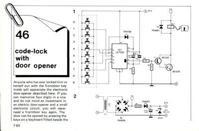 Electronic Keypad Lock Circuit Diagram - Circuit Diagram