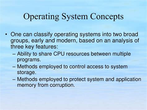 PPT - Operating System Concepts, Terminology and History PowerPoint ...