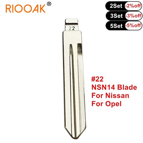 Pcs Metal Blank Uncut Flip Blade Nsn For Nissan Tiida Renault