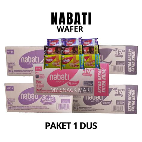 Nabati Wafer Paket Murah Dus Isi Pcs Varian Keju Cokelat Guguma