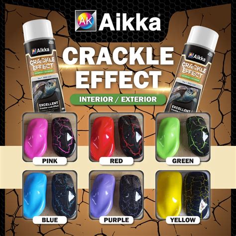 Aikka Crackle Effect Paint Aerosol Crackle Effect 400ML GROUND COAT+