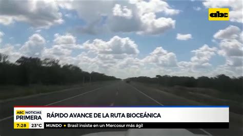 Rápido avance de las obras de la ruta Bioceánica ABC Noticias ABC Color