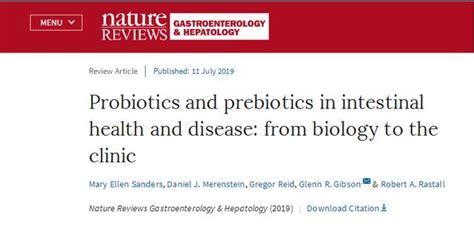 益生菌和益生元究竟有哪些作用？看看nature子刊怎麼說 每日頭條