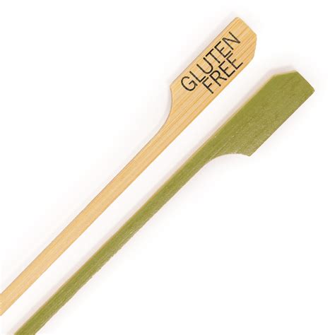 Bamboomn Gluten Free Label Marker Bamboo Paddle Pick Cm