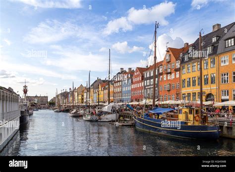 Nyhavn harbor in Copenhagen, Denmark Stock Photo - Alamy