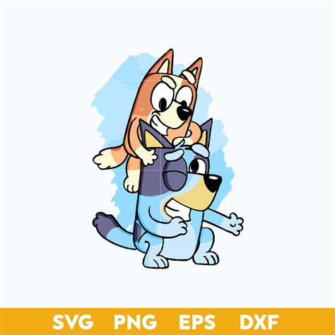 Bluey And Bingo Fight SVG, Bluey SVG, Cartoon SVG PNG DXF EP - Inspire ...