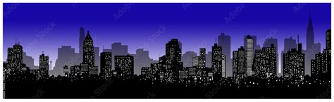 Skyline : Vector Stock Illustration | Adobe Stock