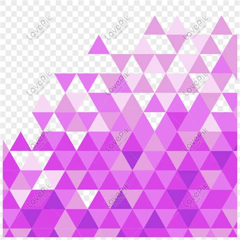 Purple Triangle Background Fashion Background Bottom Pattern Love