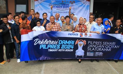 Advokat Dan Insan Pers Di Kota Bogor Deklarasi Damai Pilpres 2024