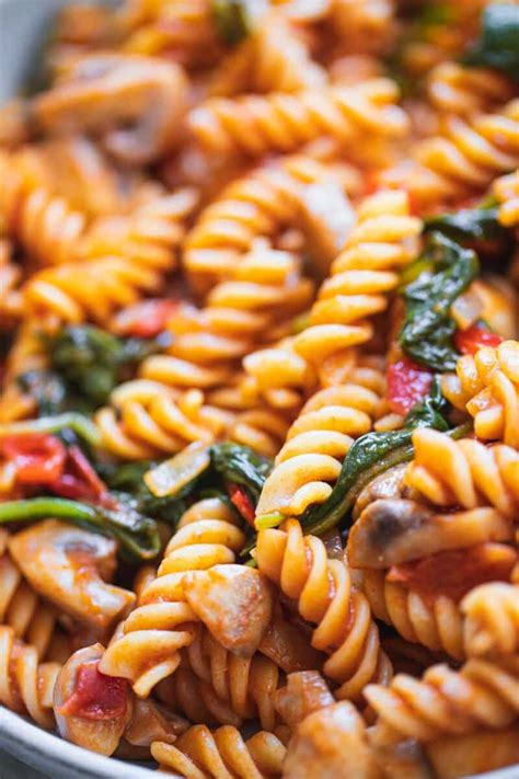 Spicy Vegan Mushroom Pasta Oh My Veggies