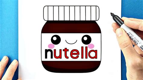 Comment dessiner un pot de Nutella Dessin simple et facile étape par