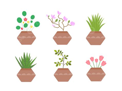 Fresh Style Vector Hd PNG Images Simple Fresh Potted Plant Cartoon