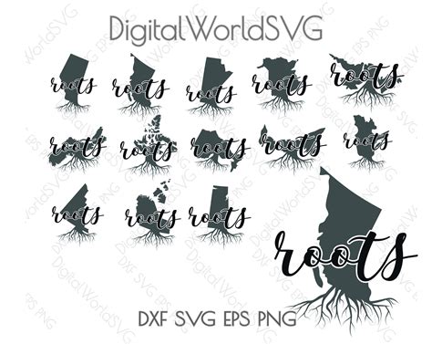 All 13 Provinces of Canada Outline SVG Digital File My - Etsy