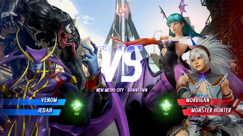 Venom Jedah Vs Morrigan Monster Hunter Very Hard Ai Marvel Vs